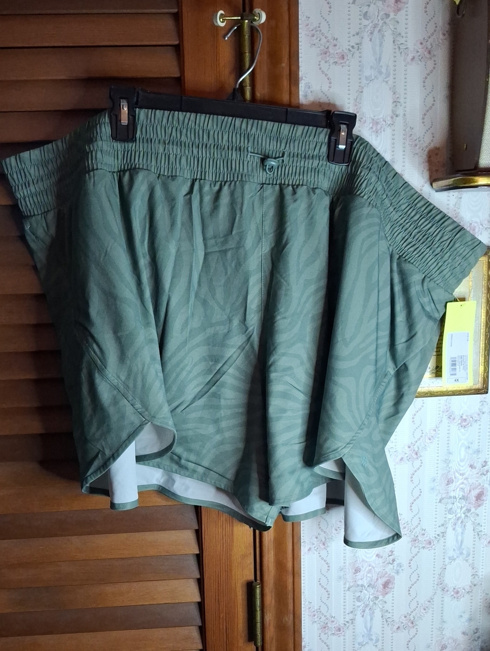 Women’s Olive Green Athletic Skort Shorts New 4X